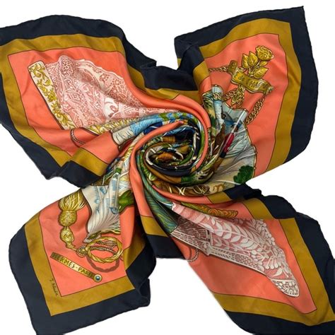 hermes brise de charme silk scarf|HERMES Silk Brise De Charme Scarf 90 .